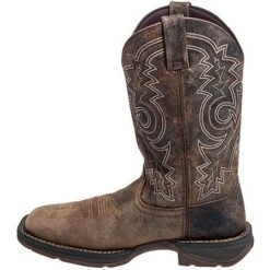 Durango Boots: Men's Brown Rebel DB4343 Steel Toe EH Cowboy Work Boots -BootHaven Store durango db4343 i 01