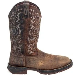 Durango Boots: Men's Brown Rebel DB4343 Steel Toe EH Cowboy Work Boots -BootHaven Store durango db4343 o 01