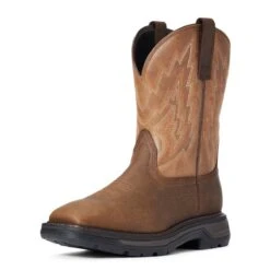 Ariat Boots: Men's 10033963 Rye Brown Big Rig Work Boot -BootHaven Store f20 mns work 10033963 3 4 front