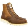 Carhartt Boots: Men's FW6035-M Brown Leather And Nylon 6-Inch Soft Toe Wedge Work Boot -BootHaven Store fw6035 main