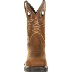 Georgia Boot GB00224 Brown Carbo-Tec LT Alloy Toe Waterproof Pull On Boots -BootHaven Store gb00224 3 large