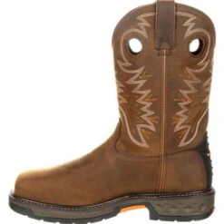 Georgia Boot GB00224 Brown Carbo-Tec LT Alloy Toe Waterproof Pull On Boots -BootHaven Store gb00224 5 large