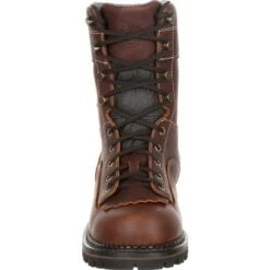 Georgia Boots: Men's Brown GB00238 Composite Toe Waterproof AMP Logger Low Heel Boots -BootHaven Store gb00238 3 large