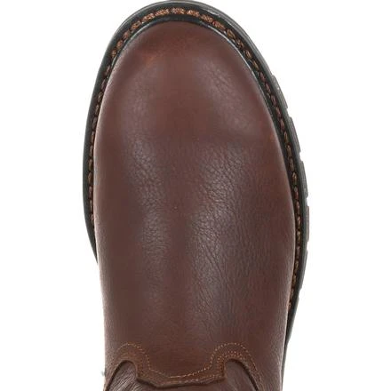 Georgia Boots: Men's GB00308 Brown EH Carbo-Tec LT Pull On Waterproof Boots 4 Georgia Boots: Men's GB00308 Brown EH Carbo-Tec LT Pull On Waterproof Boots - Image 2