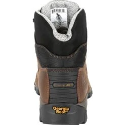 Georgia Boots: Men's GB00312 Brown EH Plain Toe Eagle One Waterproof Boots -BootHaven Store gb00312 4 large