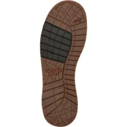 Georgia Boots: Men's GB00489 Brown Plain Toe AMP LT Wedge Moc Toe EH 6" Work Boot -BootHaven Store gb00489 outsole