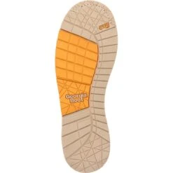 Georgia Boots: Men's GB00593 Brown Plain Toe AMP LT Wedge Waterproof Lace To Toe Work Boot -BootHaven Store gb00593 outsole