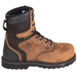 Georgia Boots: Waterproof Steel Toe EH G9334 Men's Dark Brown Brookville Work Boots 12 Georgia Boots: Waterproof Steel Toe EH G9334 Men's Dark Brown Brookville Work Boots -BootHaven Store georgia g9334 o 01