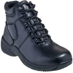 Grabbers Work Shoes: Men's G1240 Black Affixed Black Slip Resistant Work Boot -BootHaven Store graber g1240st p 01