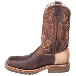 Double H Boots: Men's DH3567 Brown USA-Made Square Steel Toe EH Work Boots -BootHaven Store hh dh3567 i 01