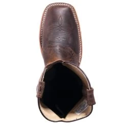 Double H Boots: Men's DH3567 Brown USA-Made Square Steel Toe EH Work Boots -BootHaven Store hh dh3567 t 01