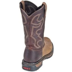 Rocky Boots: Men's Round Toe Slip-Resistant Cowboy Boots 2732 13 Rocky Boots: Men's Round Toe Slip-Resistant Cowboy Boots 2732 -BootHaven Store image 50653