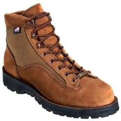 Danner Boots: Men's Brown 33000 USA-Made Waterproof Slip-Resistant Light II Boots -BootHaven Store image 64933