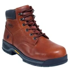 Wolverine Boots: Men's Brown 4906 Harrison Soft Toe Lace Up Work Boots -BootHaven Store image 76671