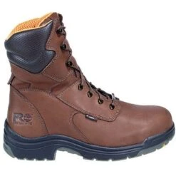 Timberland PRO Boots: Men's TiTAN 47019 Brown Waterproof Alloy Toe EH Boots