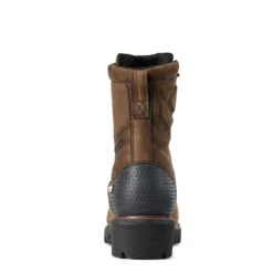 Ariat Boots: Men's 10018566 Oily Distressed Brown Powerline 8" Waterproof Composite Toe Work Boot -BootHaven Store in line mns work couto 10018566 heel