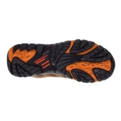 Merrell Boots: Men's J31239 Brown Orange Moab Vertex Mid Waterproof Slip Resistant Work Boot -BootHaven Store j31239 13