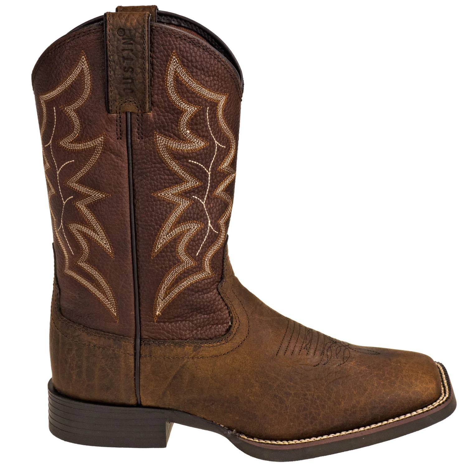 Justin Boots: Men's 7222 Dark Brown 11-Inch Chet Cowboy Boots 6 Justin Boots: Men's 7222 Dark Brown 11-Inch Chet Cowboy Boots - Image 4