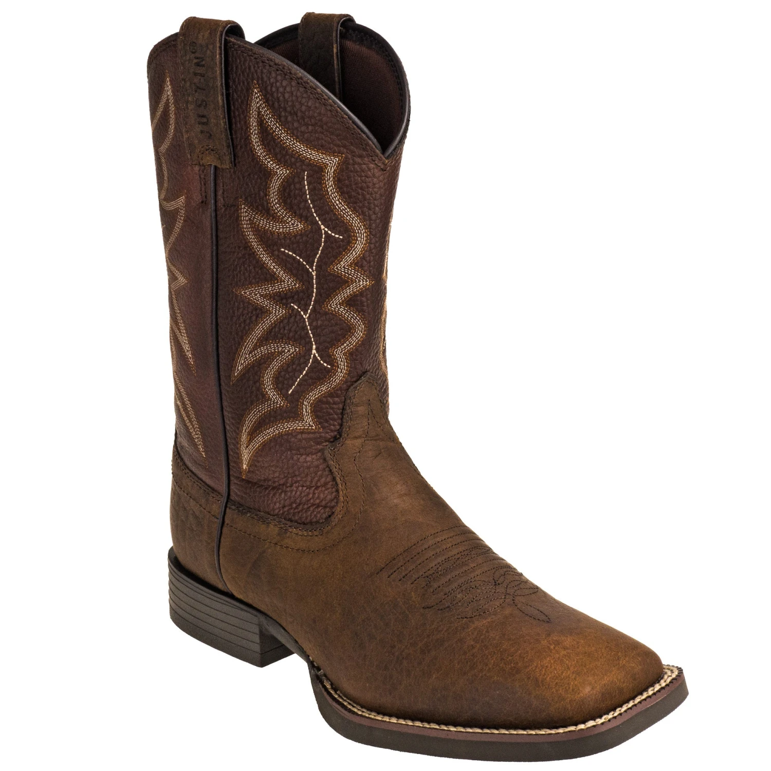 Justin Boots: Men's 7222 Dark Brown 11-Inch Chet Cowboy Boots 5 Justin Boots: Men's 7222 Dark Brown 11-Inch Chet Cowboy Boots - Image 3