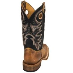 Justin Boots: BR740 Men's Brown Leather Caddo Cowboy Boots -BootHaven Store justin br740 b 01