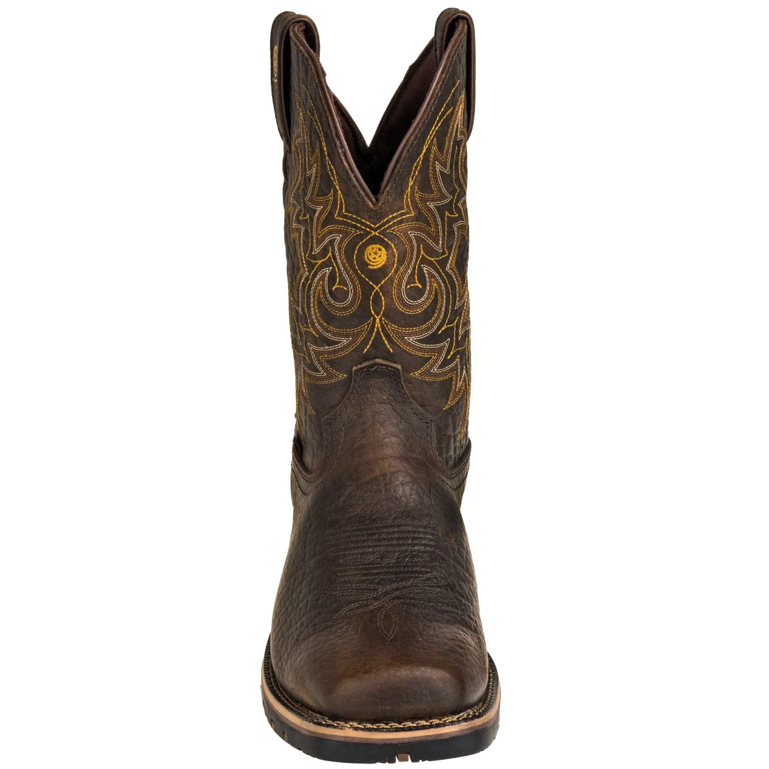 Justin Boots: Brown GR9050 Men's Waterproof George Strait Fireman Cowboy Boots 7 Justin Boots: Brown GR9050 Men's Waterproof George Strait Fireman Cowboy Boots - Image 6