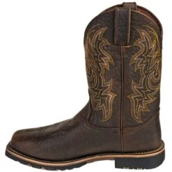 Justin Boots: Brown GR9050 Men's Waterproof George Strait Fireman Cowboy Boots 12 Justin Boots: Brown GR9050 Men's Waterproof George Strait Fireman Cowboy Boots -BootHaven Store justin gs9050 i 01