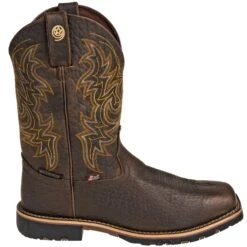 Justin Boots: Brown GR9050 Men's Waterproof George Strait Fireman Cowboy Boots 11 Justin Boots: Brown GR9050 Men's Waterproof George Strait Fireman Cowboy Boots -BootHaven Store justin gs9050 o 01