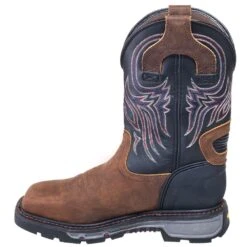 Justin Boots: Men's WK2104 Steel Toe EH Cowboy Work Boots -BootHaven Store justin wk2104 i 01