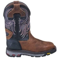 Justin Boots: Men's WK2104 Steel Toe EH Cowboy Work Boots -BootHaven Store justin wk2104 o 01