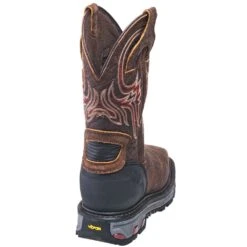 Justin Boots: Men's WK2111 Square Steel Toe Waterproof Commander X5 Pull-On Work Boots -BootHaven Store justin wk2111 b 01