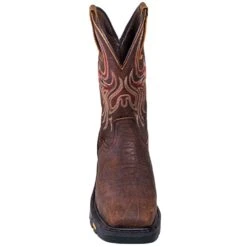 Justin Boots: Men's WK2111 Square Steel Toe Waterproof Commander X5 Pull-On Work Boots -BootHaven Store justin wk2111 f 01