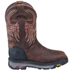 Justin Boots: Men's WK2111 Square Steel Toe Waterproof Commander X5 Pull-On Work Boots -BootHaven Store justin wk2111 o 01