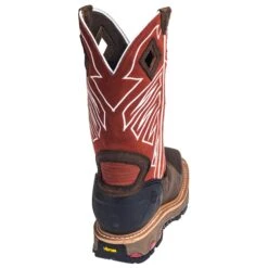 Justin Boots: Men's WK2115 Waterproof Steel Toe EH Dark Chestnut Pull-On Boots 15 Justin Boots: Men's WK2115 Waterproof Steel Toe EH Dark Chestnut Pull-On Boots -BootHaven Store justin wk2115 b 01