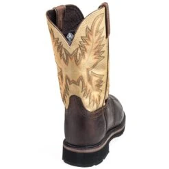 Justin Boots: Men's SE4661 Brown Stampede Steel Toe Cowboy Boots 15 Justin Boots: Men's SE4661 Brown Stampede Steel Toe Cowboy Boots -BootHaven Store justin wk4661 b 01
