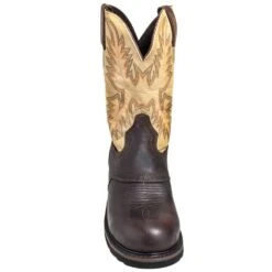 Justin Boots: Men's SE4661 Brown Stampede Steel Toe Cowboy Boots 14 Justin Boots: Men's SE4661 Brown Stampede Steel Toe Cowboy Boots -BootHaven Store justin wk4661 f 01