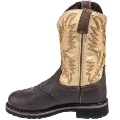 Justin Boots: Men's SE4661 Brown Stampede Steel Toe Cowboy Boots 13 Justin Boots: Men's SE4661 Brown Stampede Steel Toe Cowboy Boots -BootHaven Store justin wk4661 i 01