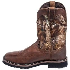 Justin Boots: Men's SE4676 RealTree Square Toe Cowboy Boots -BootHaven Store justin wk4676 i 01