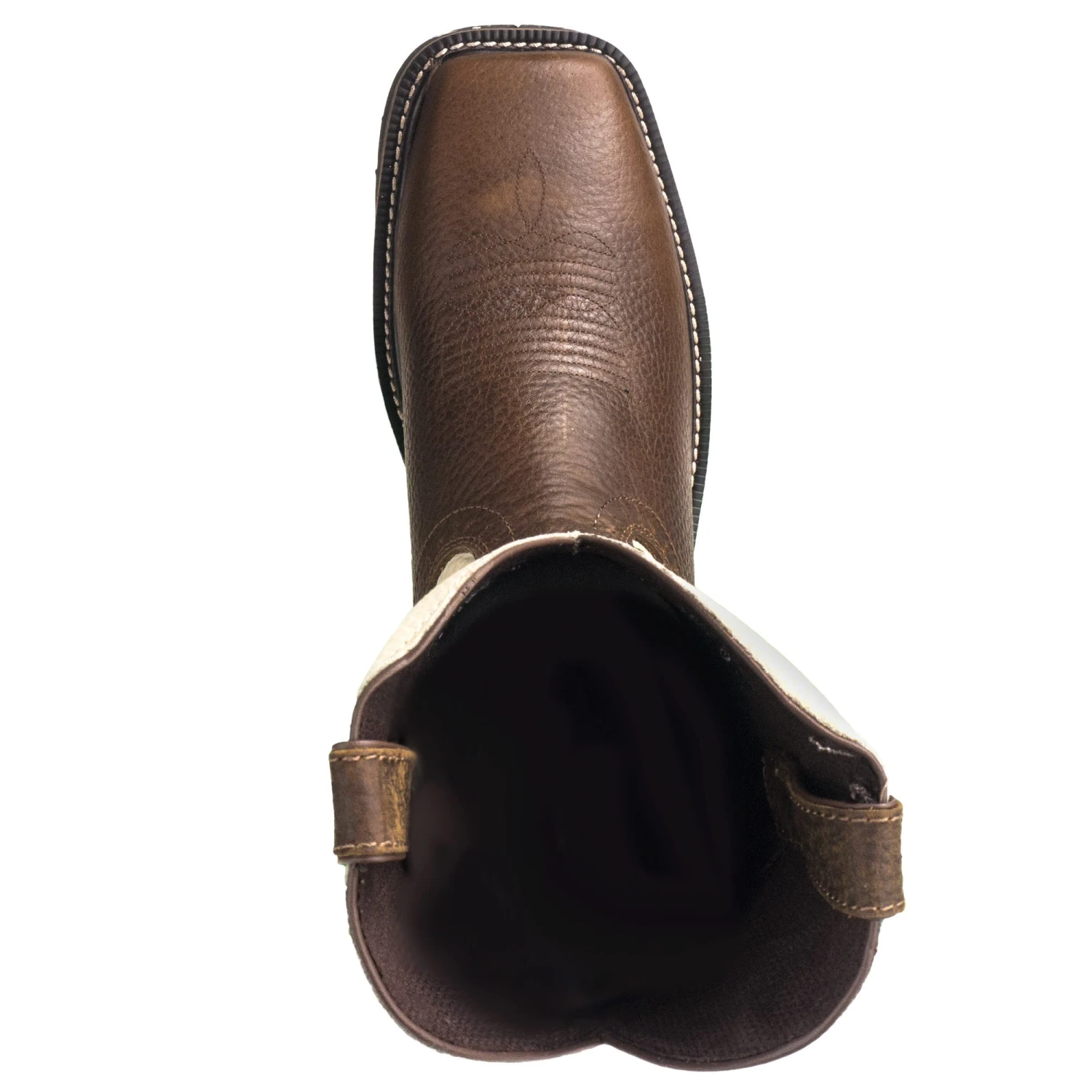 Justin Boots: Men's SE4684 Steel Toe EH White Cowhide 11-Inch Cowboy Work Boots 3 Justin Boots: Men's SE4684 Steel Toe EH White Cowhide 11-Inch Cowboy Work Boots