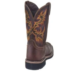 Justin Boots: Men's SE4689 Brown Waterproof Stampede Boots -BootHaven Store justin wk4689 080 b 01