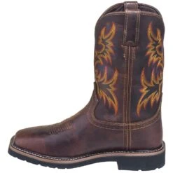 Justin Boots: Men's SE4689 Brown Waterproof Stampede Boots -BootHaven Store justin wk4689 080 i 01