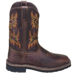Justin Boots: Men's SE4689 Brown Waterproof Stampede Boots -BootHaven Store justin wk4689 080 o 01