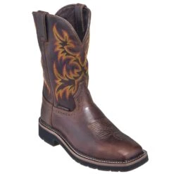 Justin Boots: Men's SE4689 Brown Waterproof Stampede Boots -BootHaven Store justin wk4689 080 p 01