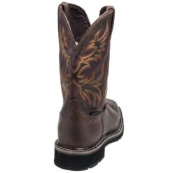 Justin Boots: Men's Steel Toe SE4690 Waterproof Stampede Work Boots -BootHaven Store justin wk4690 b 01