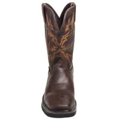 Justin Boots: Men's Steel Toe SE4690 Waterproof Stampede Work Boots -BootHaven Store justin wk4690 f 01