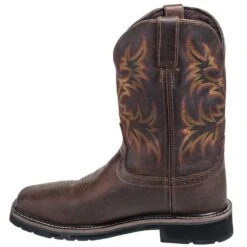 Justin Boots: Men's Steel Toe SE4690 Waterproof Stampede Work Boots -BootHaven Store justin wk4690 i 01