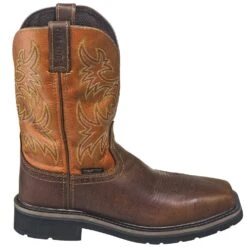 Justin Boots: Men's SE4812 Tan Composite Toe EH Non-Metallic Stampede Work Boots -BootHaven Store justin wk4812 090 o 01