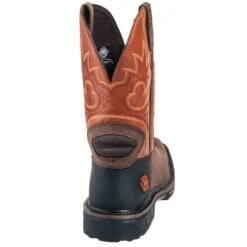 Justin Boots: Men's SE4944 Two Tone Leather EH Cowboy Work Boots -BootHaven Store justin wk4944 090 b 01