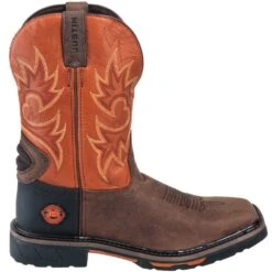 Justin Boots: Men's SE4944 Two Tone Leather EH Cowboy Work Boots -BootHaven Store justin wk4944 090 o 01