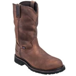 Justin Boots: Men's Steel Toe SE4961 Waterproof EH Wyoming Cowboy Boots -BootHaven Store justin wk4961 p 01
