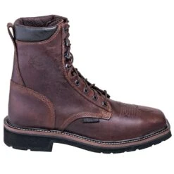 Justin Boots: Men's SE682 Steel Toe 8-Inch EH Stampede Work Boots 12 Justin Boots: Men's SE682 Steel Toe 8-Inch EH Stampede Work Boots -BootHaven Store justin wk682 o 01